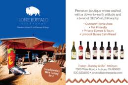 Lone Buffalo Vineyards Winery Ad