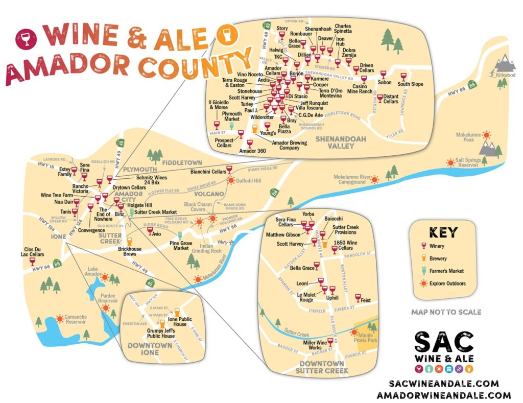 Amador County Home and Maps Sac Wine and Ale