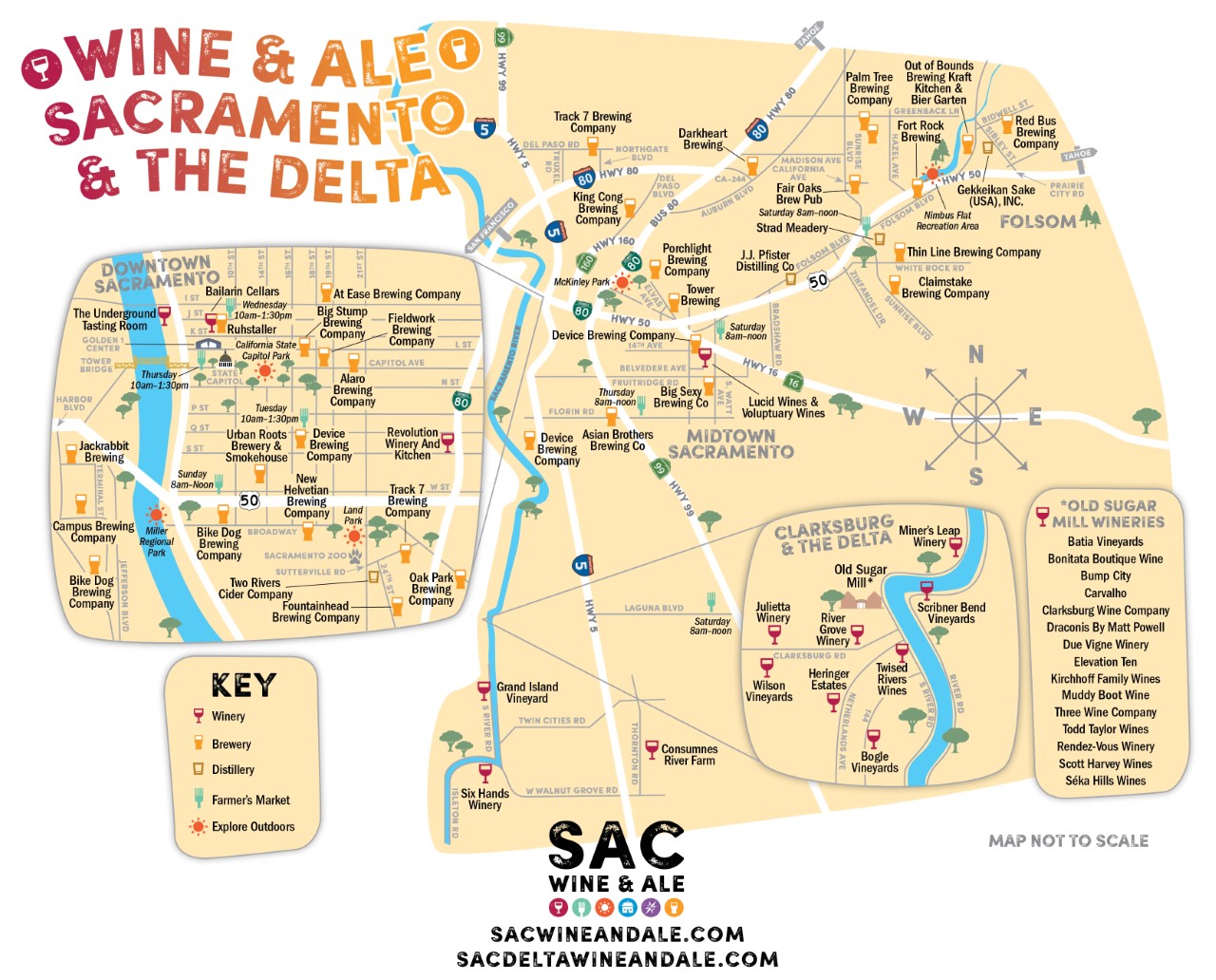 Sacramento County Home and Maps Sac Wine and Ale